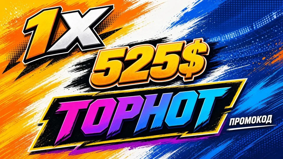 Промокод 1XBET TOPHOT на первый депозит в 2026 году даёт до 525 долларов бонуса